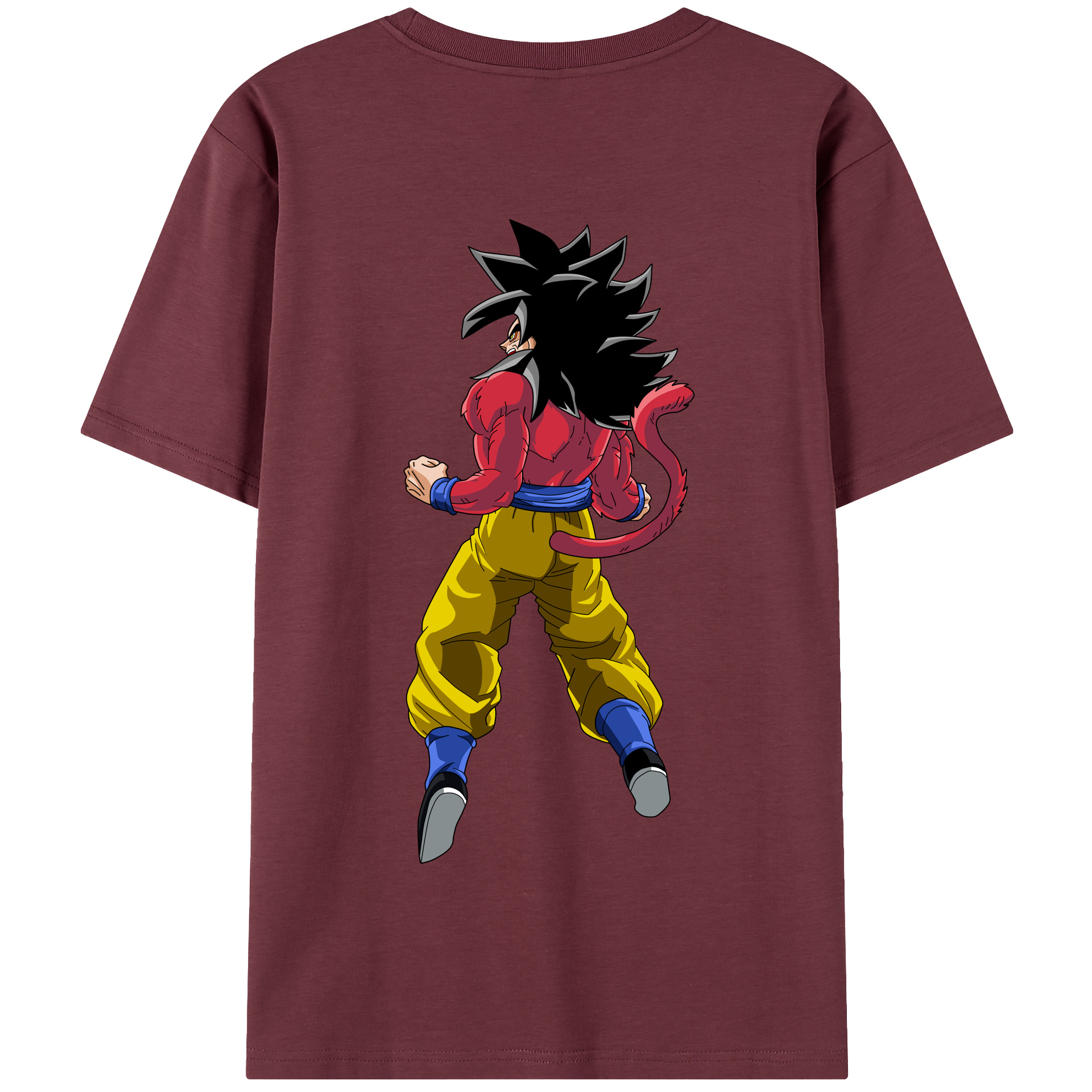 （画像用） ドラゴンボール 孫悟空（そん ごくう）Son Goku カカロット DRAGON BALL Kakarotto 綿100％半袖Tシャツ（背面プリント）